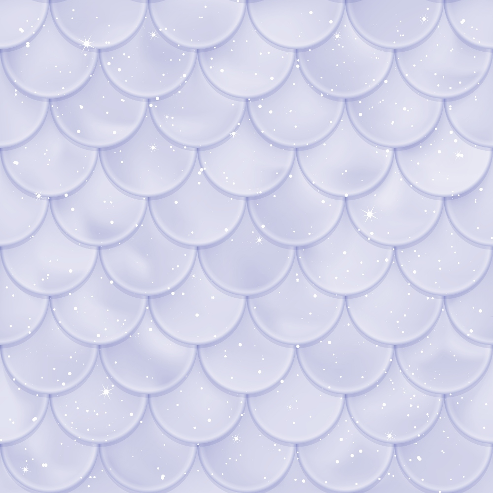 lavender, purple, lilac, mermaid scales, fish scales, scalloped pattern, geometric design, sparkles, glittery, shimmery, iridescent, fantasy theme, magical, whimsical,, fabric panel, overlapping circles, ocean inspired, mythical creatures, dreamy aesthetic