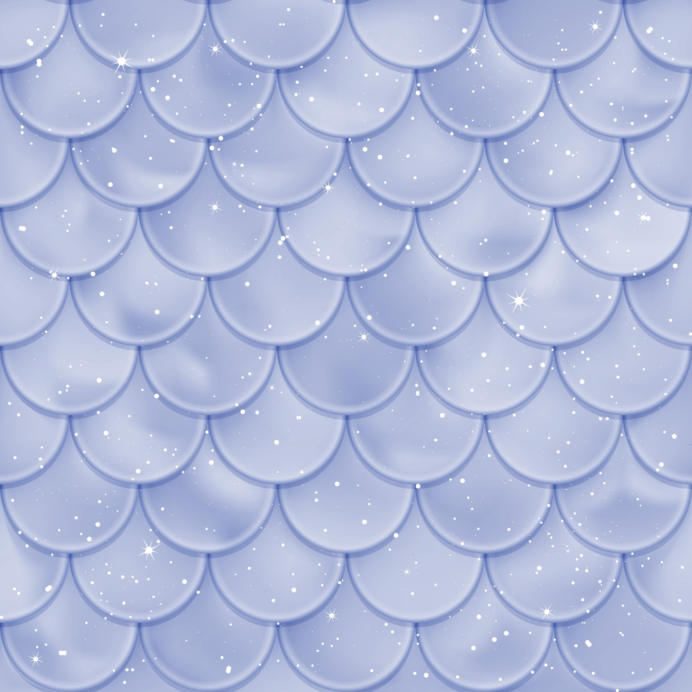 mermaid scales, fish scales, periwinkle, lavender, purple, sparkles, stars, glitter effect, fantasy, magical, ocean themed, aquatic, iridescent, shimmery, overlapping scales,, fabric panel, whimsical, dreamy, mystical