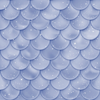 periwinkle blue, lavender, mermaid scales, fish scales, overlapping circles, scalloped pattern, sparkles, starbursts, shimmery effect, iridescent, fantasy theme, ocean inspired,, fabric panel, whimsical, magical, underwater motif, geometric scales, dreamy atmosphere, mystical
