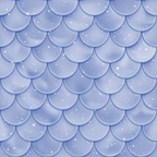 periwinkle blue, lavender, mermaid scales, scalloped pattern, sparkles, starbursts, magical shimmer, ocean fantasy, fish scales, overlapping scales,, fabric panel, whimsical, dreamy, aquatic theme, iridescent effect, repetitive pattern, fantasy motif, pastel colors, enchanted