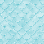 aqua blue, turquoise, light blue, mermaid scales, fish scales, scalloped pattern, overlapping circles, sparkles, stars, glitter effect, shimmer, ocean theme, underwater, nautical, whimsical, fantasy,, fabric panel, sea-inspired, magical