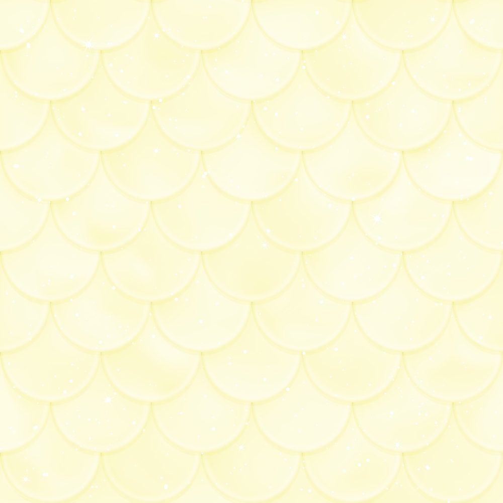 cream, pale yellow, mermaid scales, scalloped pattern, overlapping scales, fish scales, geometric design,, fabric panel, ocean theme, nautical, aquatic pattern, repetitive motif, soft tones, pastel colors, dimensional pattern, sea creature inspired, textured appearance, crafting material, sewing fabric