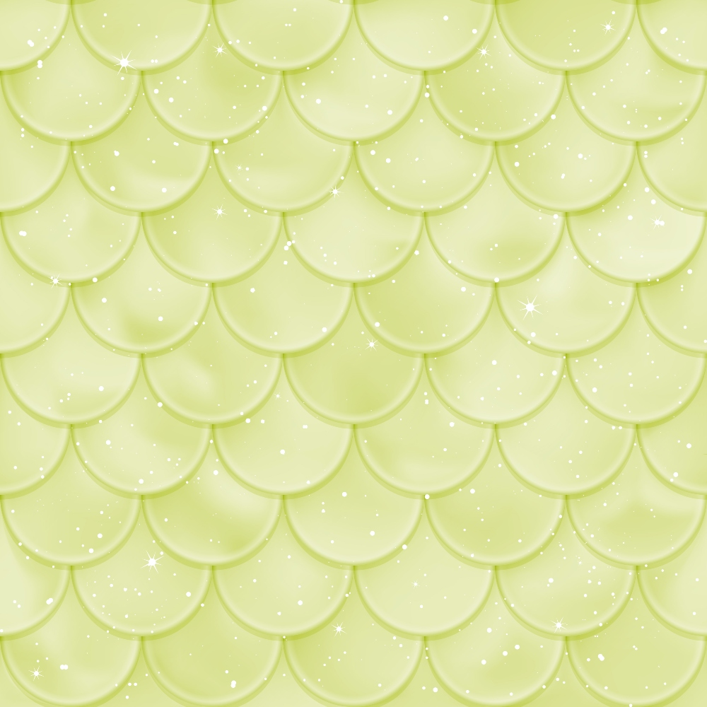 lime green, chartreuse, yellow-green, mermaid scales, fish scales, scalloped pattern, overlapping circles, shimmer effect, sparkles, glitter, iridescent, ocean theme, aquatic, fantasy, whimsical,, fabric panel, seamless pattern, nautical, magical