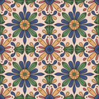 Fiesta Tiles Pattern 10 Minky Fabric