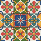 Fiesta Tiles Pattern 14 Minky Fabric