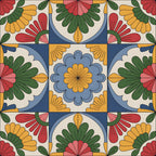 Fiesta Tiles Pattern 16 Minky Fabric