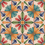 Fiesta Tiles Pattern 22 Minky Fabric