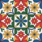 Fiesta Tiles Pattern 24 Minky Fabric