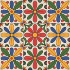 Fiesta Tiles Pattern 26 Minky Fabric