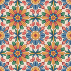 Fiesta Tiles Pattern 29 Minky Fabric