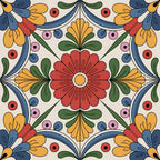 Fiesta Tiles Pattern 3 Minky Fabric