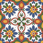 Fiesta Tiles Pattern 31 Minky Fabric