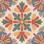Fiesta Tiles Pattern 5 Minky Fabric
