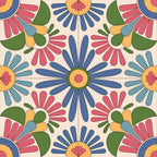 Fiesta Tiles Pattern 6 Minky Fabric