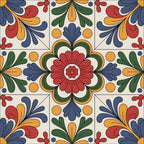 Fiesta Tiles Pattern 7 Minky Fabric