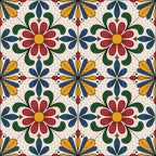Fiesta Tiles Pattern 8 Minky Fabric