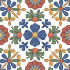 Fiesta Tiles Pattern 9 Minky Fabric