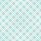 A teal and white geometric diamond pattern forms a symmetrical grid on a light background.