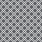 Gray and white diamond pattern with interlocking lines creating a plaid-like design.