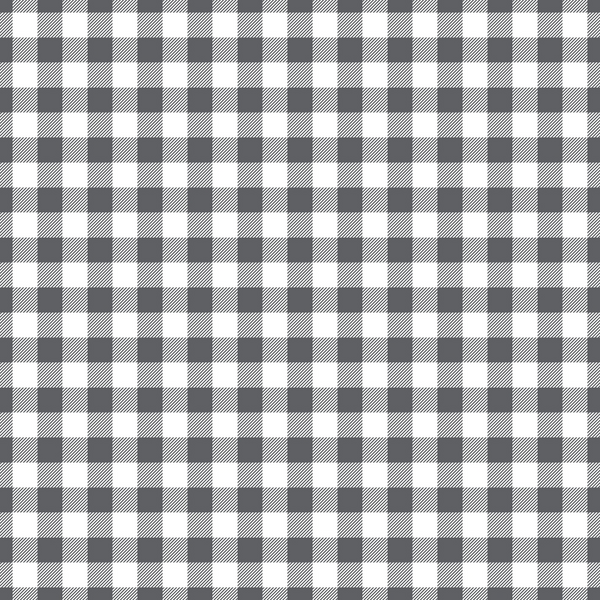Black and white gingham checkered pattern with evenly spaced squares.