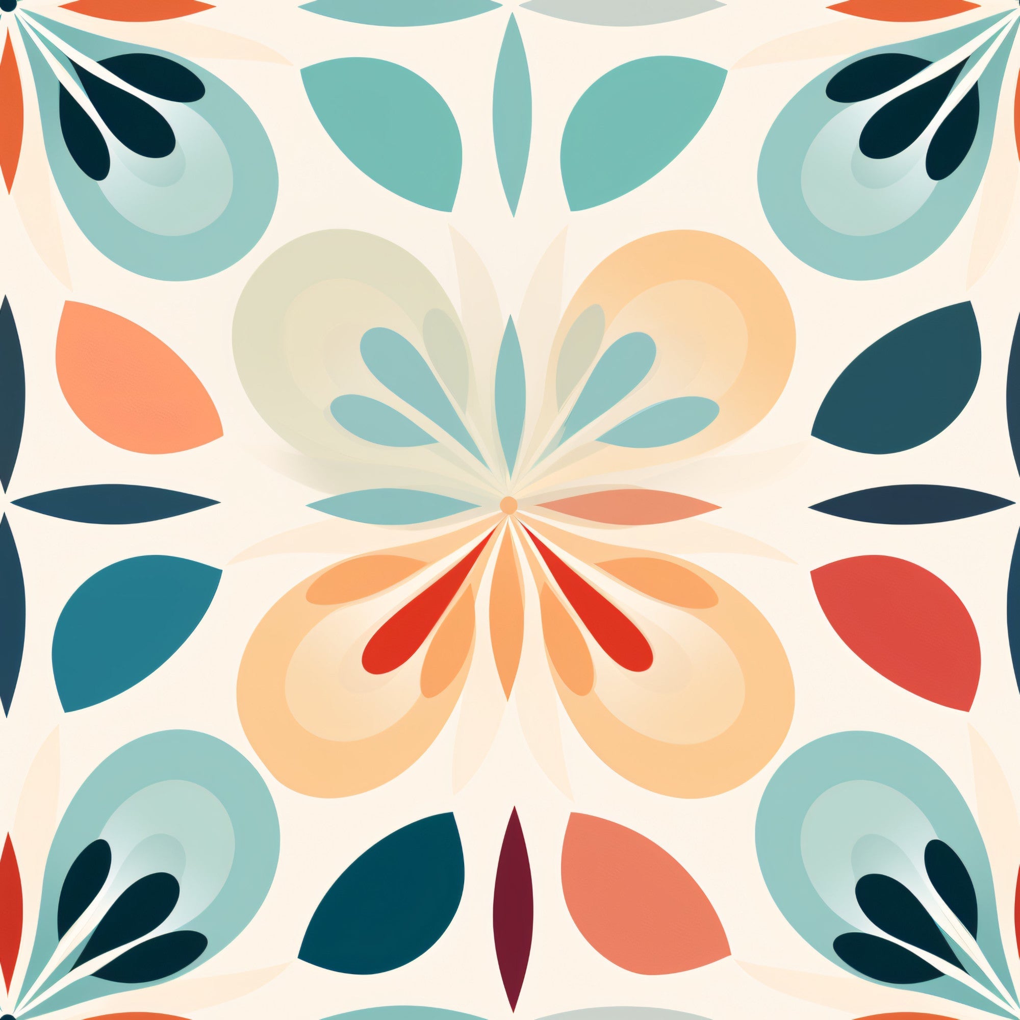 Mod Dreamscape Pattern 3 Minky Fabric
