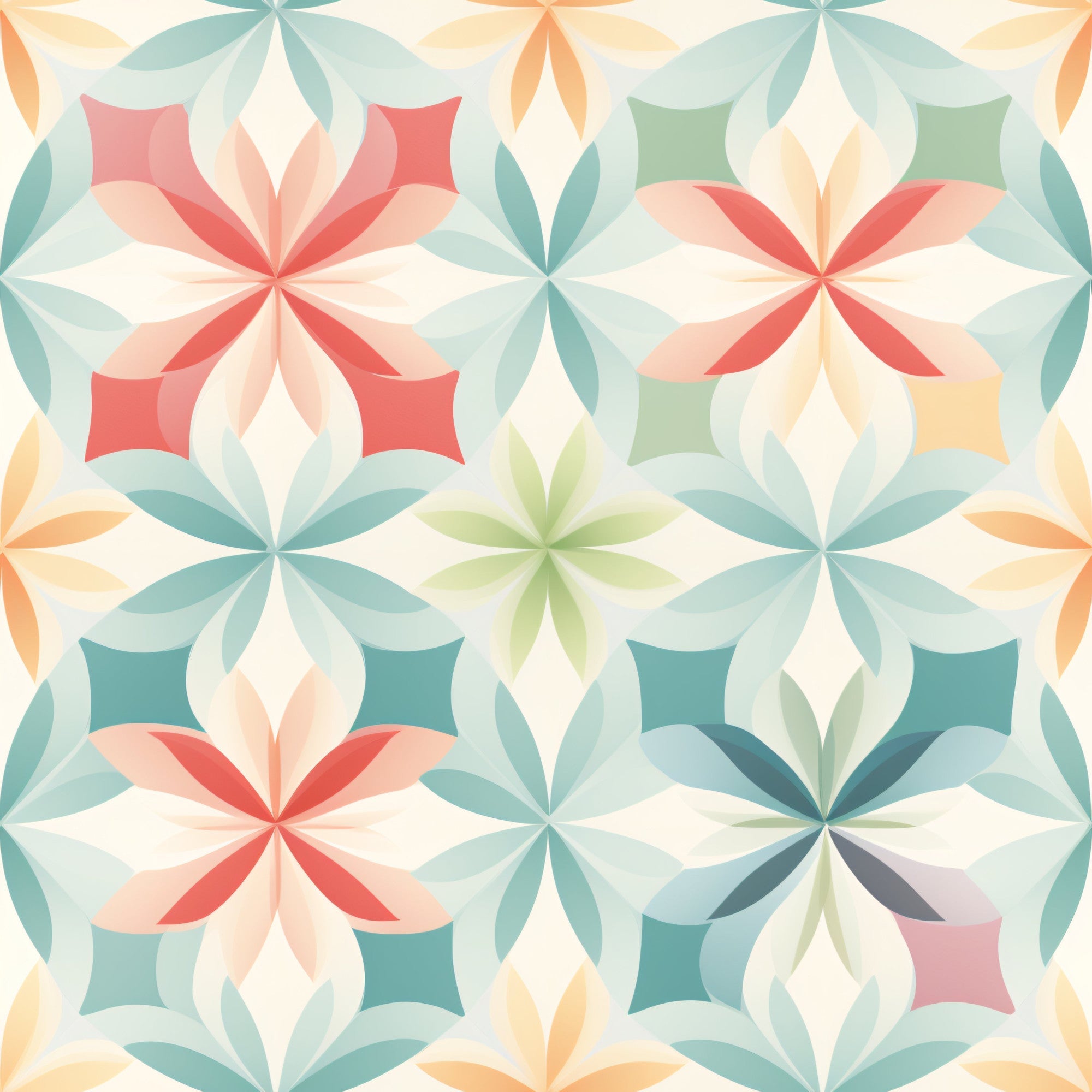 Mod Dreamscape Pattern 8 Minky Fabric