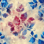 Faded Foliage Pattern 1 Minky Fabric