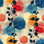 Faded Foliage Pattern 8 Minky Fabric