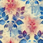Faded Foliage Pattern 9 Minky Fabric