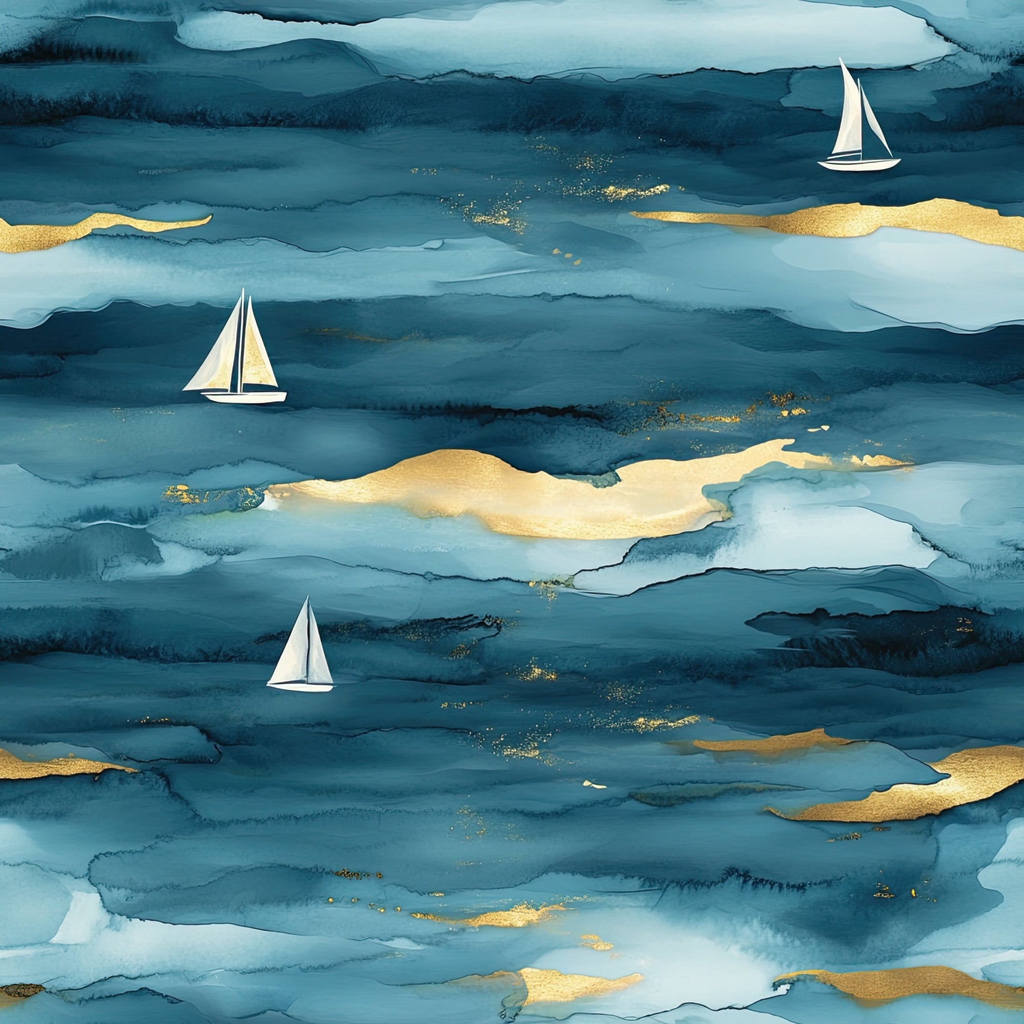 Gilded Depths Pattern 6 Minky Fabric
