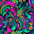 Electric Swirls Pattern 2 Minky Fabric