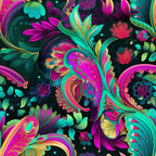 Electric Swirls Pattern 4 Minky Fabric