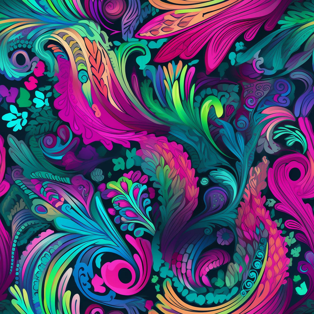 Electric Swirls Pattern 7 Minky Fabric