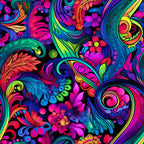 Electric Swirls Pattern 8 Minky Fabric