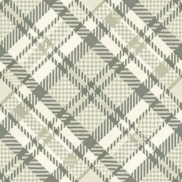 sage green, cream, beige, houndstooth, geometric pattern, neutral tones,, fabric panel, interlocking diamonds, chevron elements, woven texture, monochromatic, sophisticated pattern, repetitive design, angular motifs, muted palette, textile design, patchwork squares, contemporary style