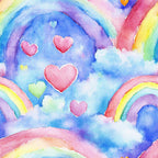 Pastel Sky Dreams Pattern 7 Minky Fabric