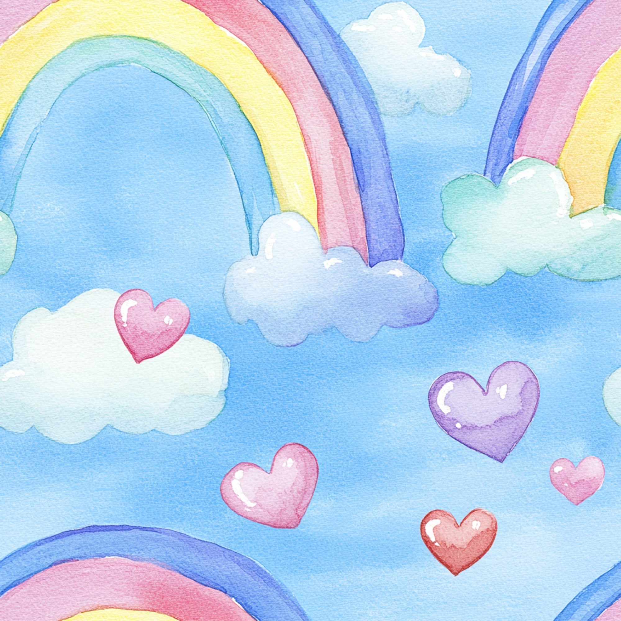Pastel Sky Dreams Pattern 9 Minky Fabric