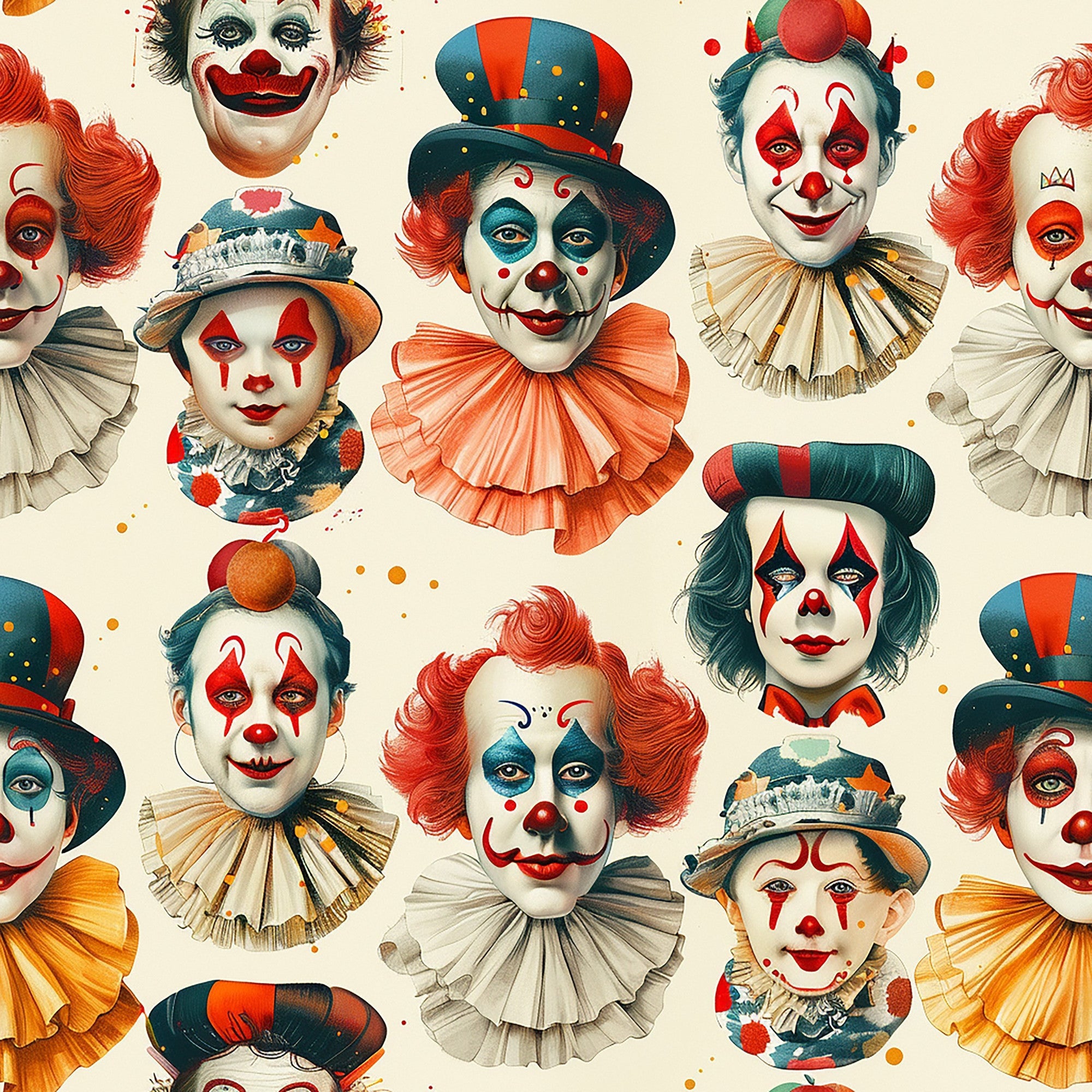 Big Top Jesters Pattern 11 Minky Fabric