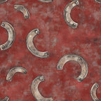 rustic red, burgundy, metallic silver, horseshoes, western theme, distressed texture, ranch style, cowboy motif, scattered pattern, weathered look,, fabric panel, country western, equestrian design, vintage finish, rustic charm, riding accessories, barn red background, western wear, rodeo inspired