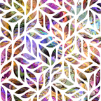 '- Oyster Shell Pattern 30 Fabric - multicolor - abstract - organic shapes - wavy - leaf-inspired - layering - texture - vibrant - quilting - cotton - soft - smooth - natural tones - decorative - artisanal