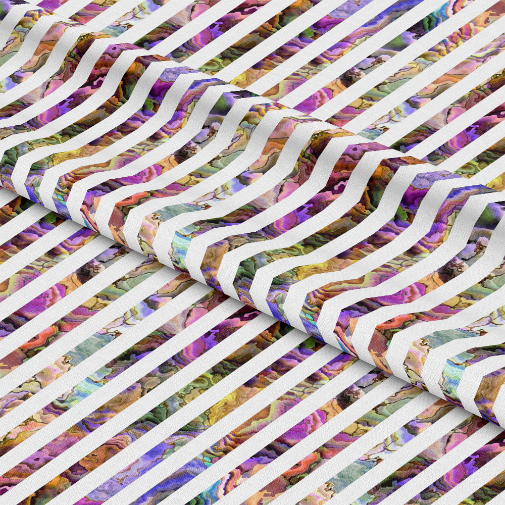 Oyster Shell Pattern 33 Quilting Cotton Fabric