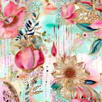 Gilded Menagerie Pattern 1 Minky Fabric