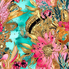 Gilded Menagerie Pattern 15 Minky Fabric