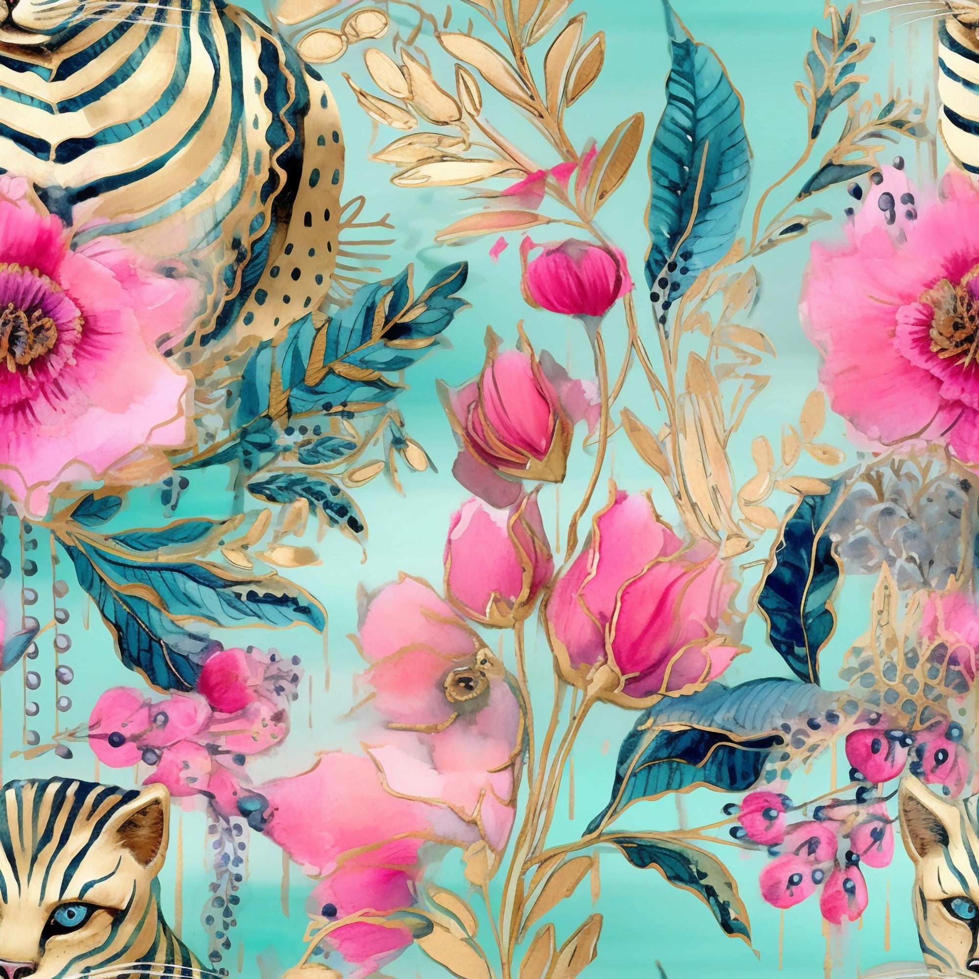 Gilded Menagerie Pattern 16 Minky Fabric