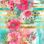 Gilded Menagerie Pattern 3 Minky Fabric