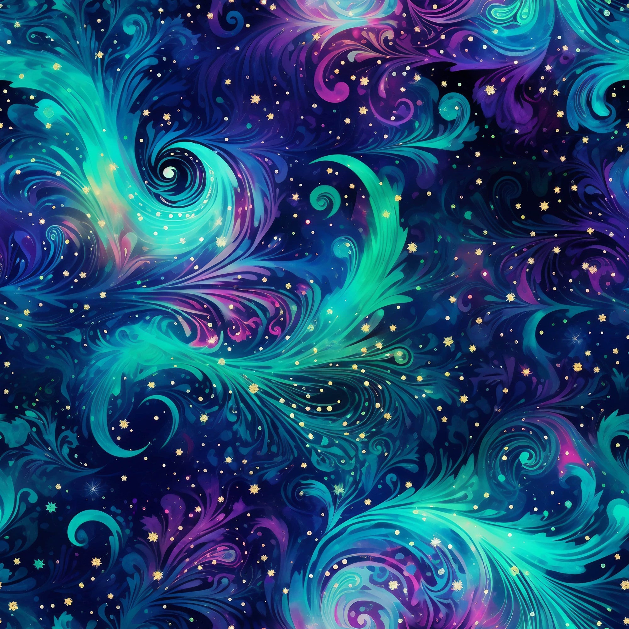 Nebula Swirls Pattern 11 Minky Fabric