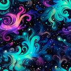 Nebula Swirls Pattern 16 Minky Fabric