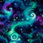 Nebula Swirls Pattern 2 Minky Fabric