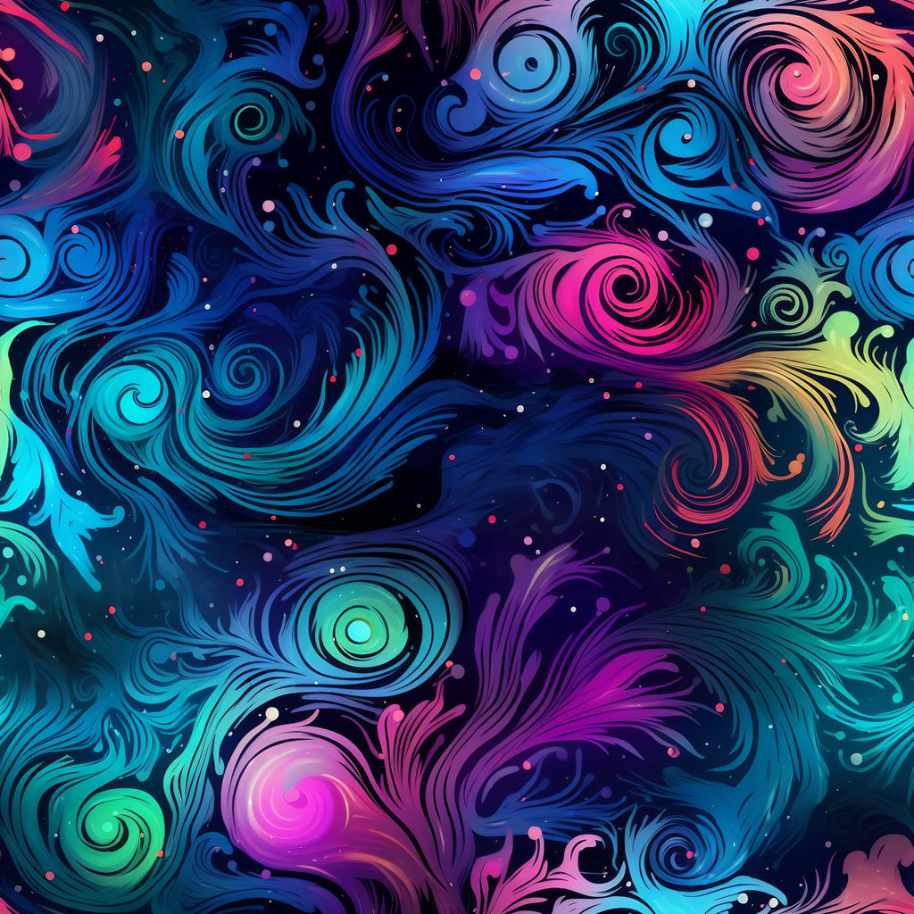 Nebula Swirls Pattern 20 Minky Fabric