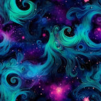 Nebula Swirls Pattern 3 Minky Fabric